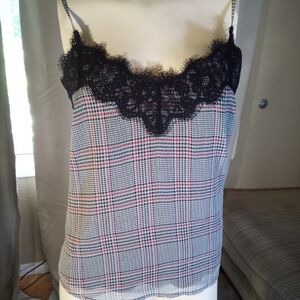 Abercrombie & Fitch Black Lace Trim Top